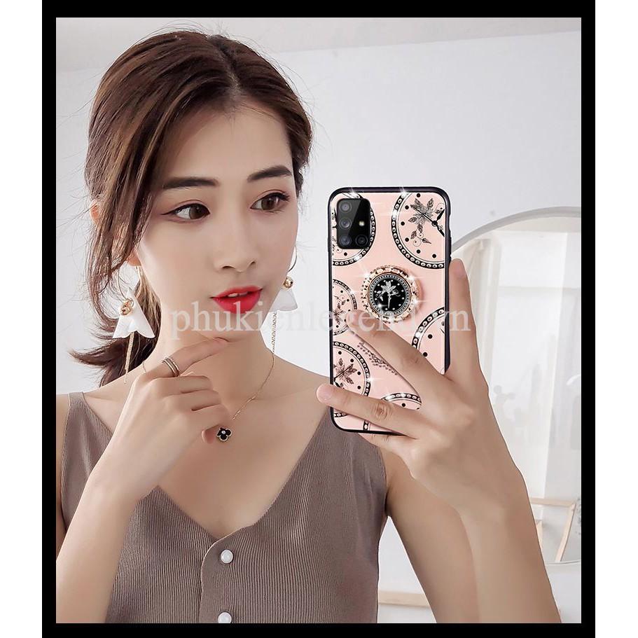 Ốp lưng kính đính đá cao cấp cho SamSung Galaxy A71