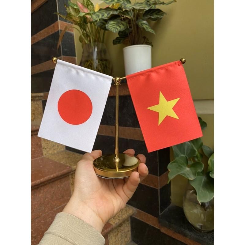 Cờ mini trang trí xe hơi việt nhật