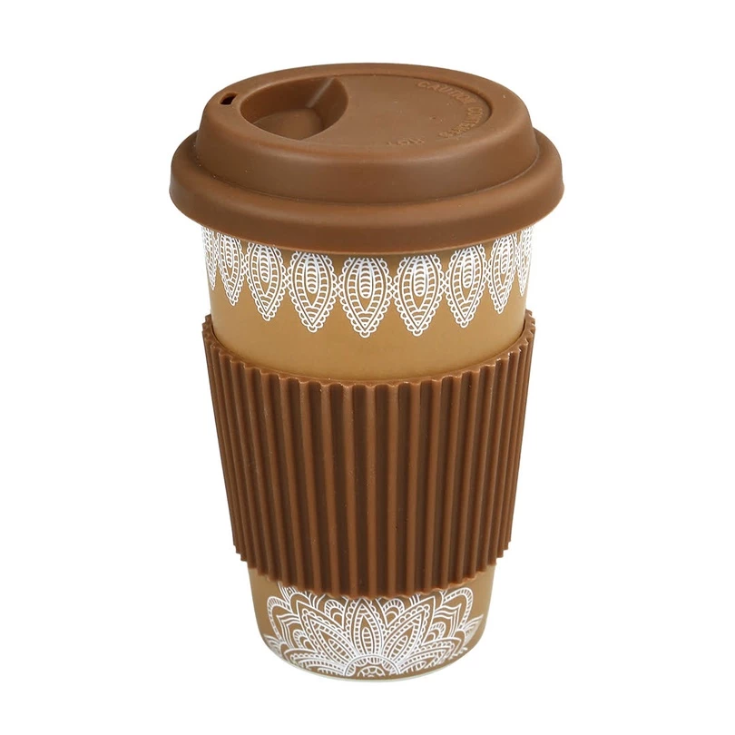 Cốc Sứ La Fonte Có Tay Cầm Và Nắp Silicone - 006477 - Bro