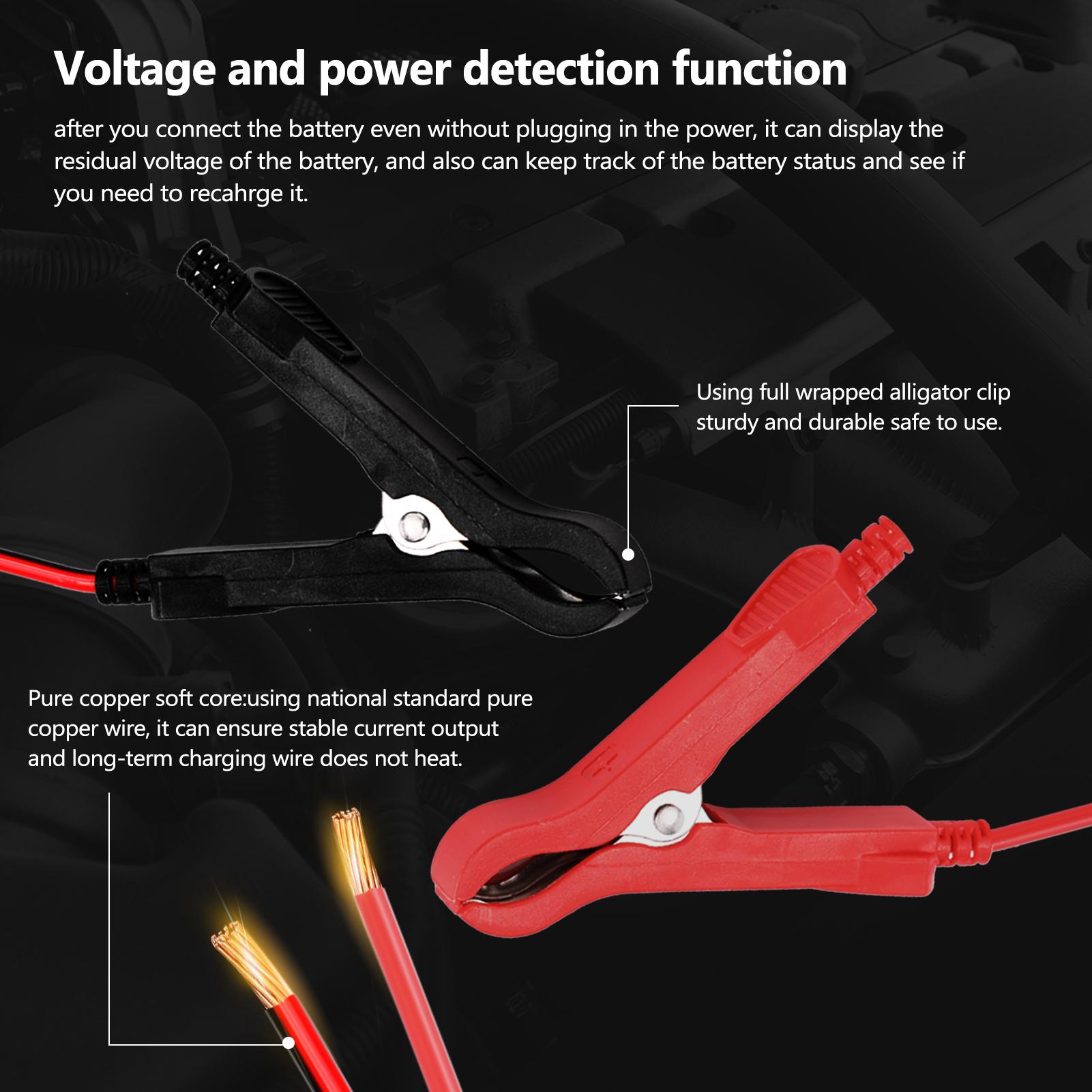 Digital LCD Display 12 V 6A Motorcycle Battery Recharger for Lead Acid Battery Auto Moto Battery Recharging Tool