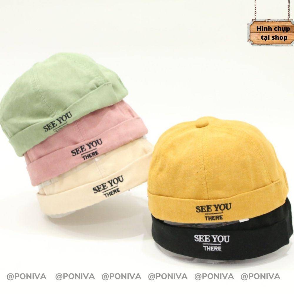 Nón Mũ Beanie vành tròn ️ Mũ tròn SEE YOU phong cách Hàn Quốc form Unisex nam nữ mẫu mới nhất 2022