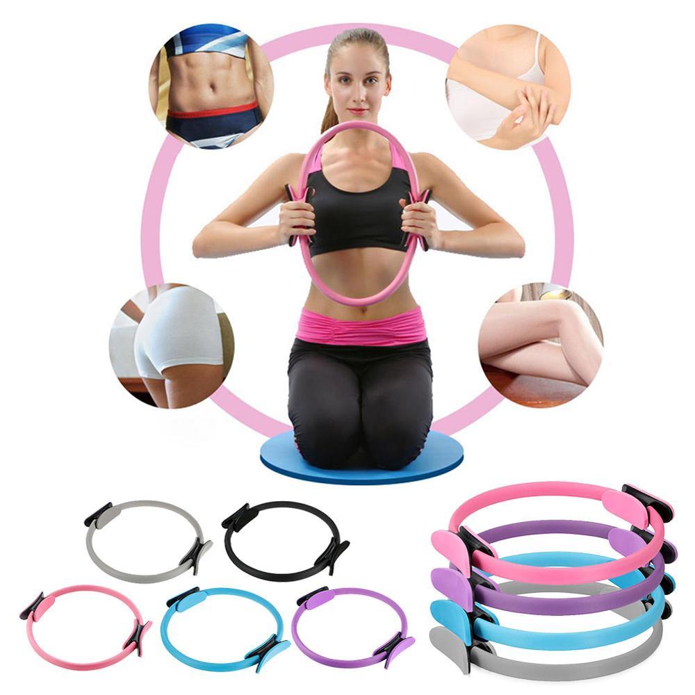 Yoga Circle Pilates Ring Lightweight Portable Non-slip Men Women Gym Fitness Workout Sports Keep Fit Equipment