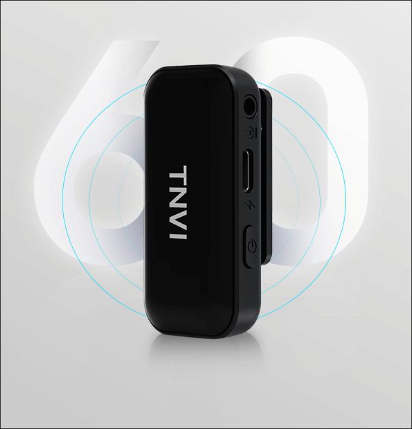 Micro thu âm cài áo không dây TNVI V3 cho 2 người Hãng Chính Hãng