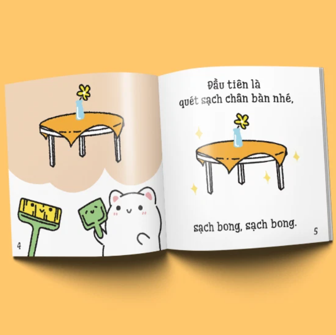 Những Mẩu Chuyện Vụn Vặt Của Maru - Maru Quét Nhà (Ehon Maru) - Tái Bản 2019