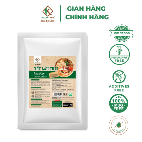 Gia Vị Hoàn Chỉnh Tri Kien Spices Xốt Lẩu Thái Chua Cay Túi 1Kg