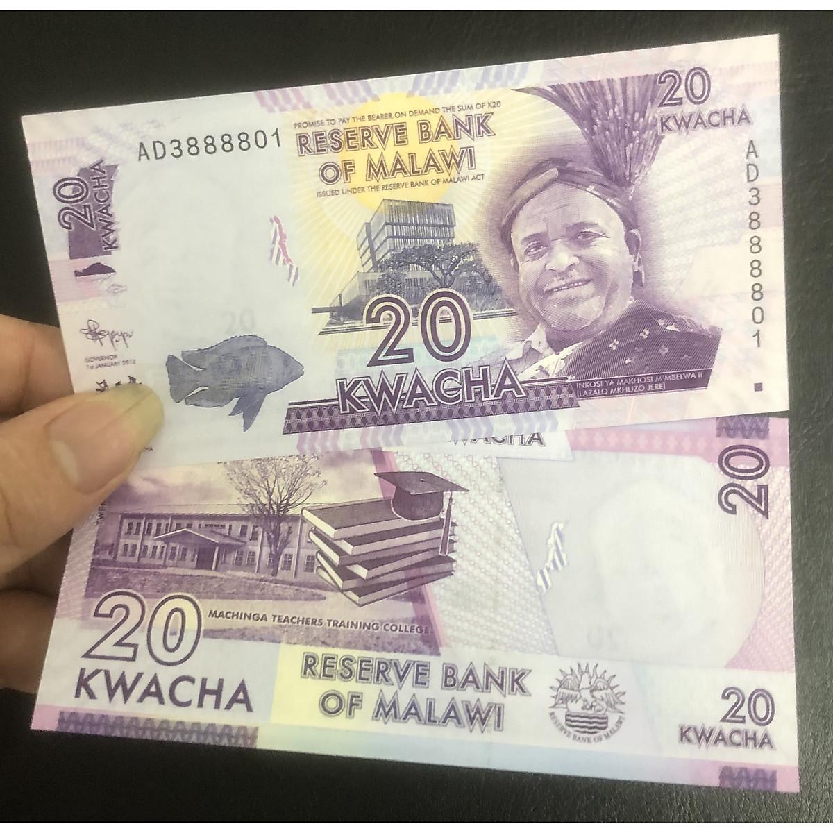 Tờ tiền của Malawi mệnh giá 20, mới cứng