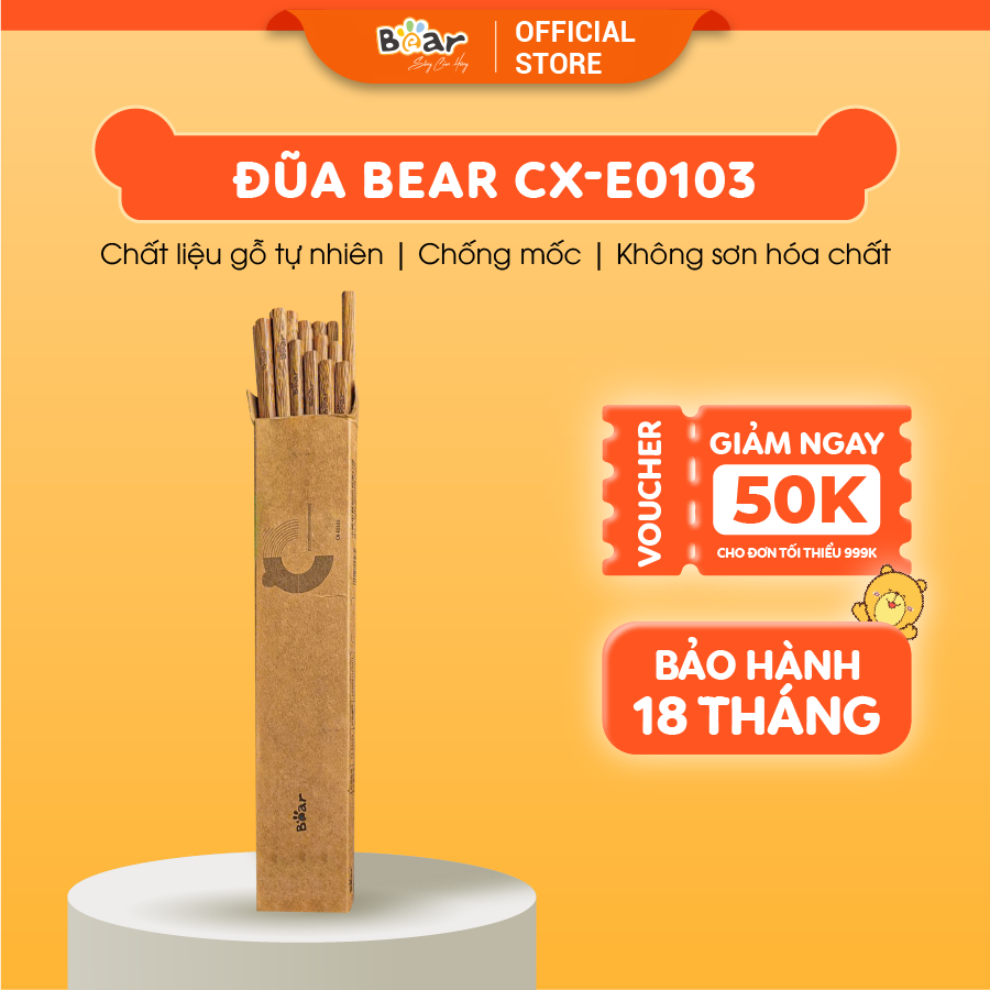 Đũa Bear cao cấp, chất liệu an toàn CX-E0103