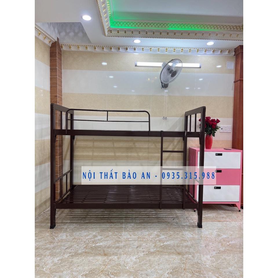 Giường sắt hộp 2 tầng 1m2x1m2( Tầng Dưới – Tầng Trên) Cao cấp BẢO AN