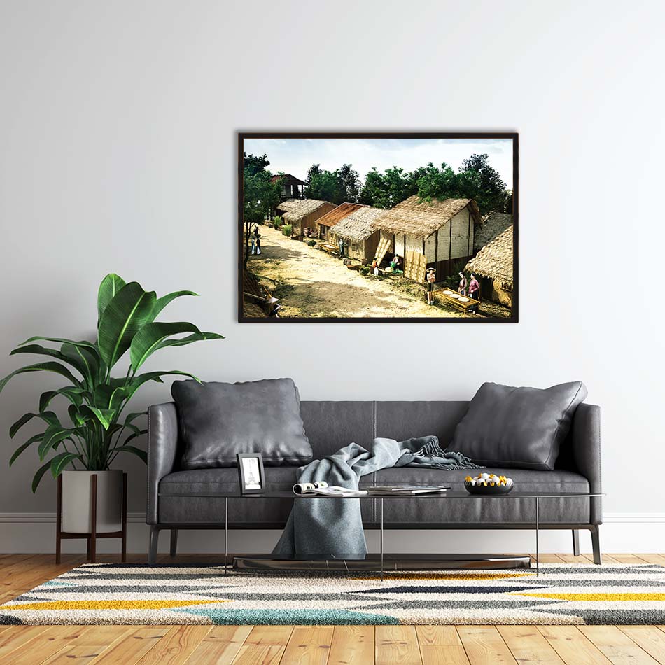 Tranh phong cảnh Hà Nội xưa - HNX027