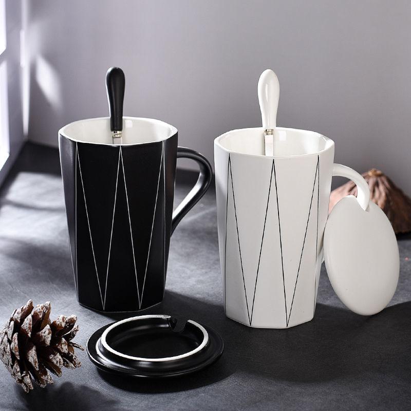 Phong Cách Mới Nhất Hộp Quà Tặng Cốc Phong Cách Cốc Sứ Cặp Đôi Sáng Tạo Cốc Đôi Cốc Cà Phê Nhà Uống Nước Văn Phòng Nữ Trà