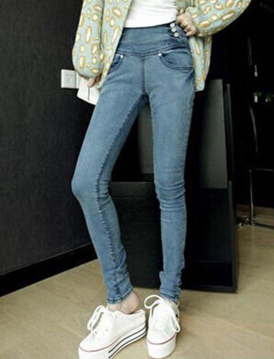 Quần jeans nữ lưng cao Mã: QD574