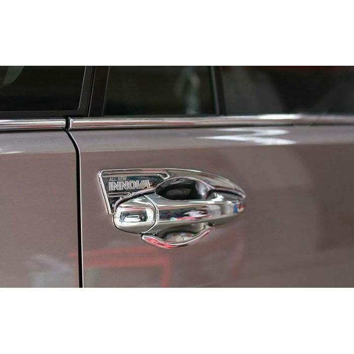 Bộ ốp tay nắm, hõm cửa xe Toyota innova 2016-2019 mạ Crom