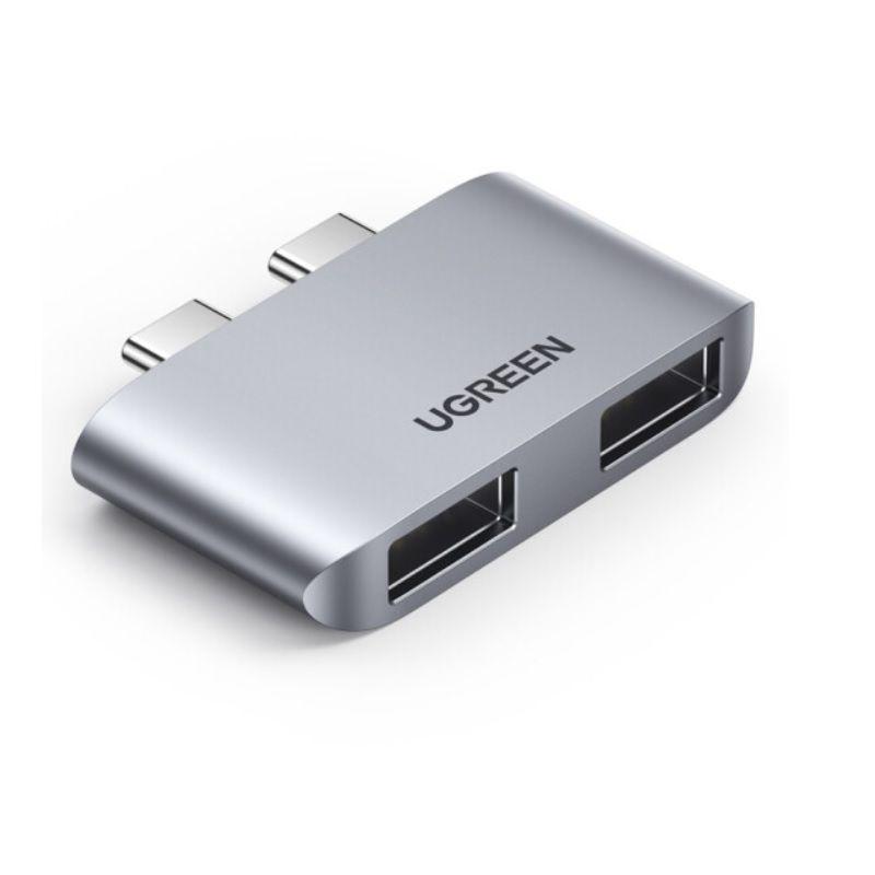 Hub 2 x USB type c ra 2 x USB 3.0 macbook Ugreen CM10913mb413 - Hàng chính hãng