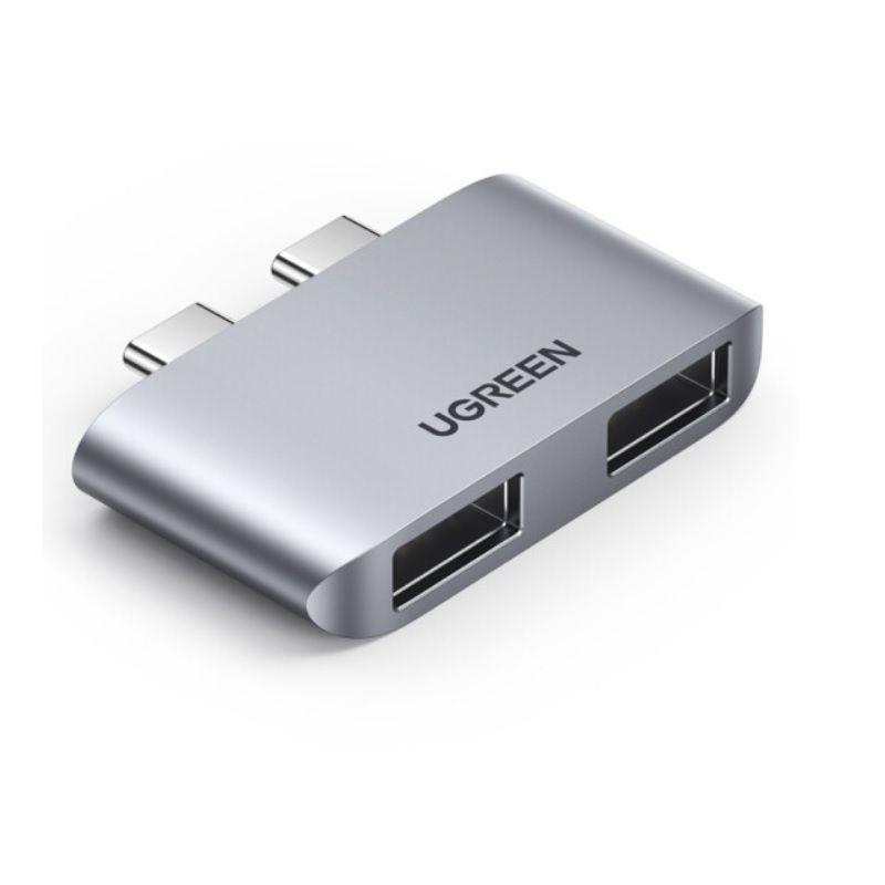 hub 2 x USB type c ra 2 x USB 3.0  macbook Ugreen CM10913mb413 - Hàng chính hãng