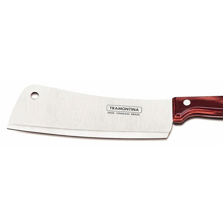 Bộ 2 dao bếp cán gỗ đỏ Tramontina Polywood (21126176/21134176)