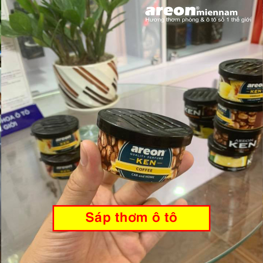 Sáp thơm ô tô Areon mùi Cafe- Sảng Khoái, Tỉnh Táo, Thức Tỉnh Cả Đam Mê - Areon Ken Coffee