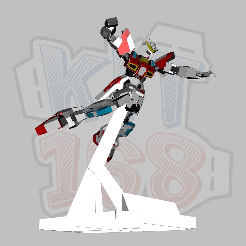 Mô hình giấy Anime Build Burning Gundam