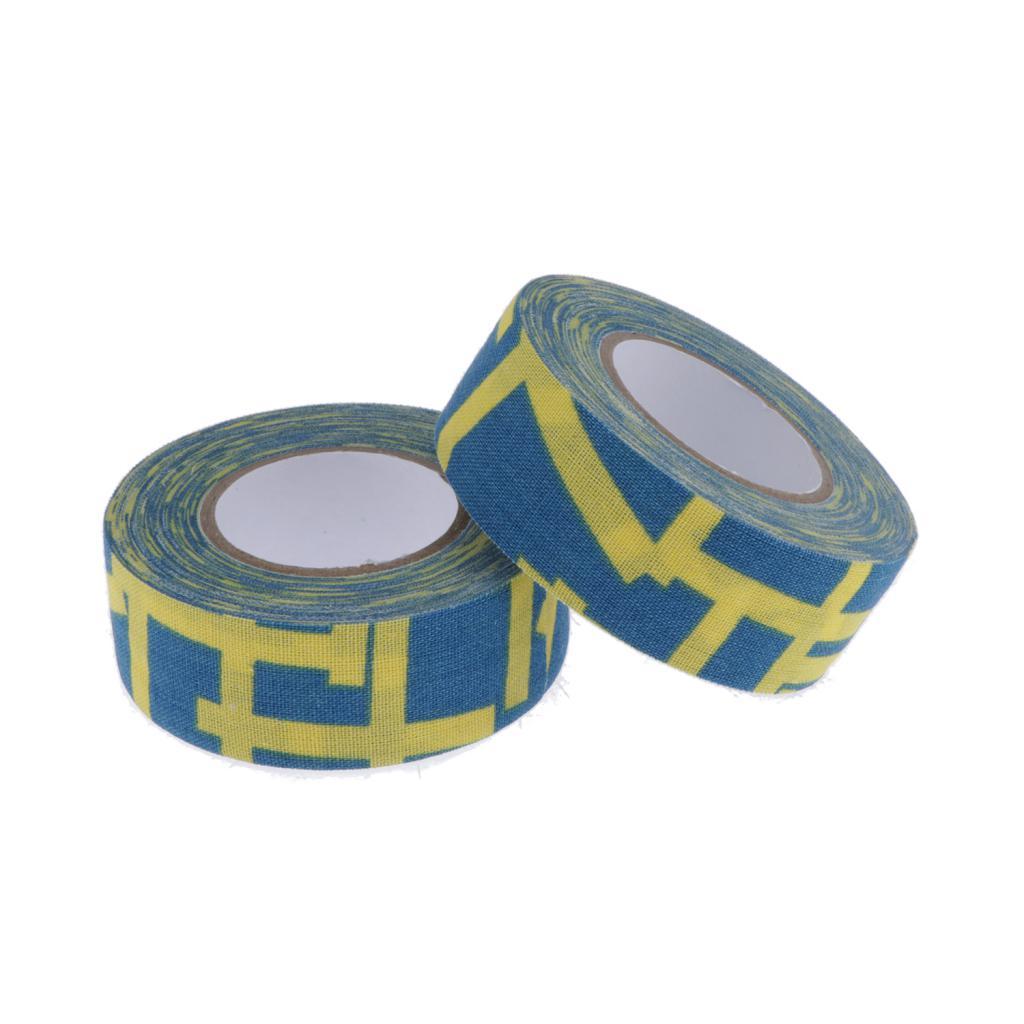 2Rolls Wearproof Skid Resistance Sports Ice Hockey Stick Tape Black