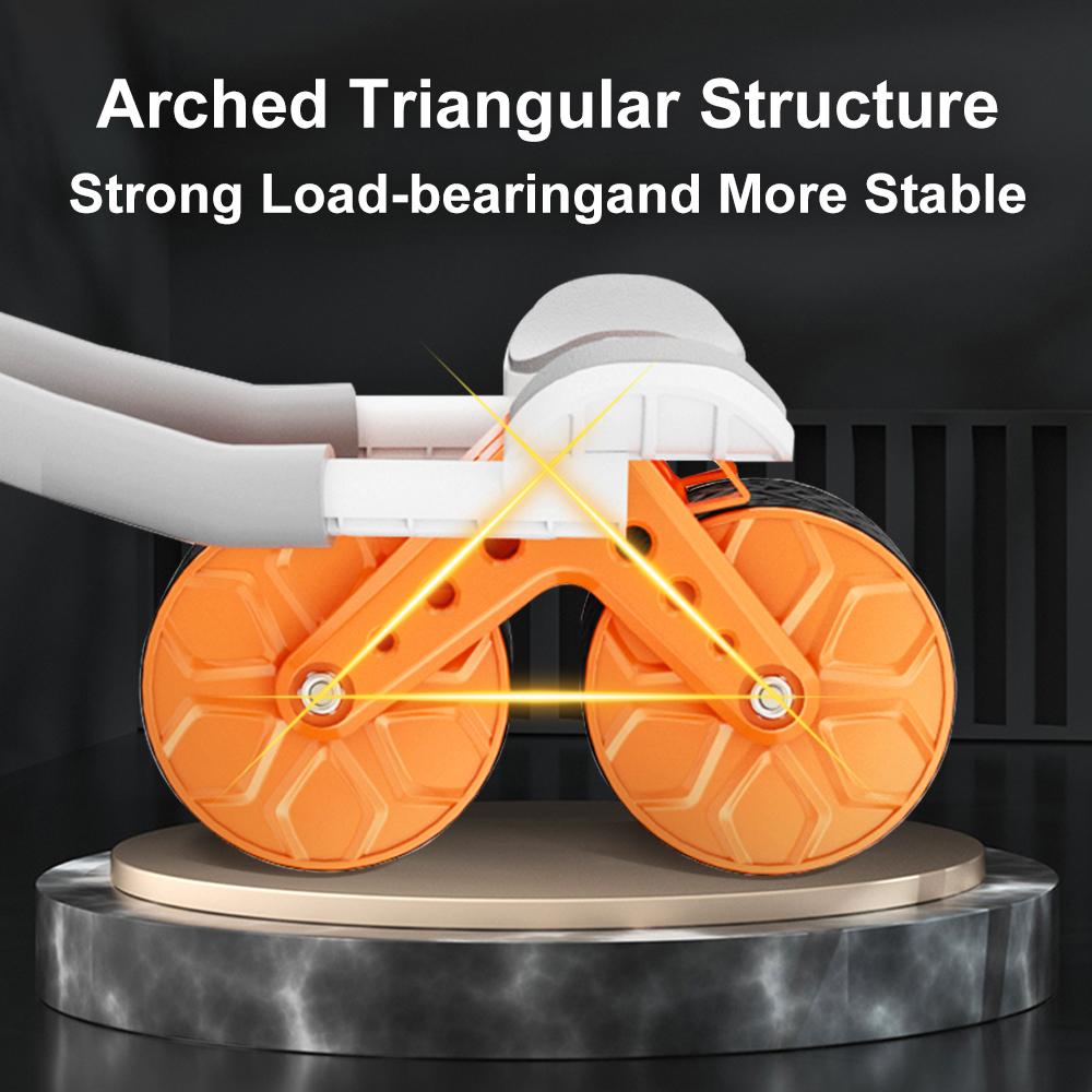 AB bánh xe con lăn tự động phục hồi với hỗ trợ khuỷu khuỷu tay phẳng Bánh xe im lặng Bánh xe bụng Thiết bị tập thể dục tại nhà Color: Blue