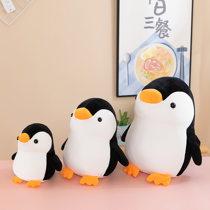 Gấu Bông Chim Cánh Cụt Mập Mềm Mịn Dễ Thương Mẫu Mới (25cm---&gt;45cm) Vải Miniso 4 Chiều Co Giãn Êm Ái, Hàng Cao Cấp An Toàn Cho Trẻ Nhỏ