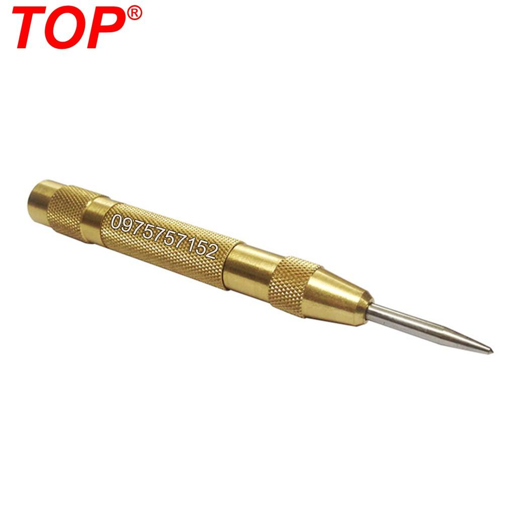 Đục lấy dấu tự động thép S2 cao cấp dài 130mm TOP, dụng cụ phá kính thoát hiểm, dụng cụ định vị, đục lỗ tâm