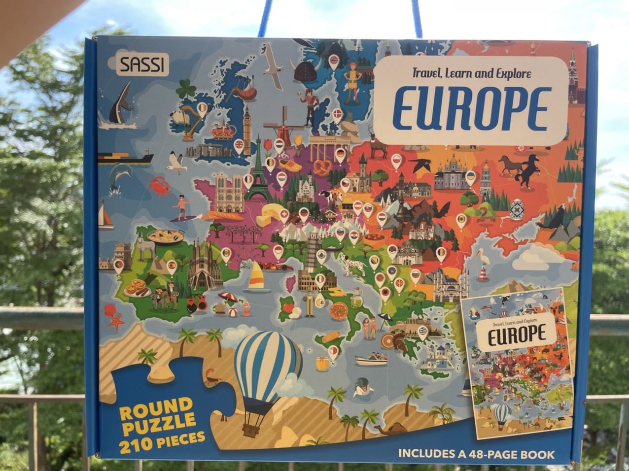 Bộ xếp hình 200 mảnh chính hãng Sassi Chủ Đề Châu Âu - The EUROPE