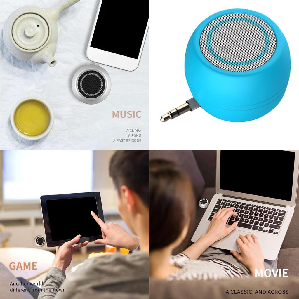 2 PCS 350mAh Mini Speaker 3.5mm Input , 3W Loud Portable