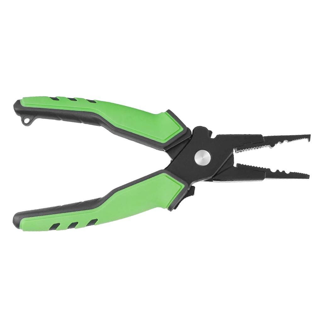 2 Pieces Portable Aluminum Fishing Pliers Scissor Saltwater with Sheath