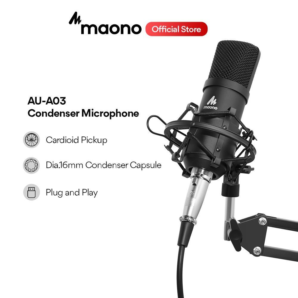 Micro MAONO AU-A03 Microphone Chuẩn 3.5mm Cho Điện Thoại