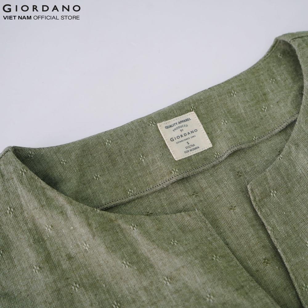 Áo Sơ Mi Linen Ngắn Tay Nữ Giordano 05340214