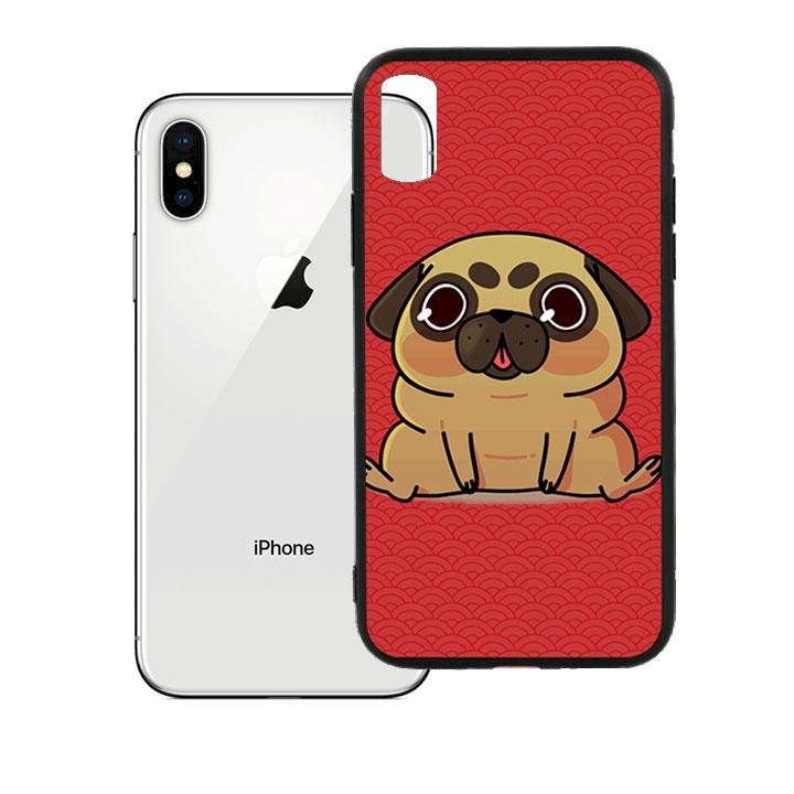 Ốp lưng viền TPU cho Iphone XS - Cute Dog 02