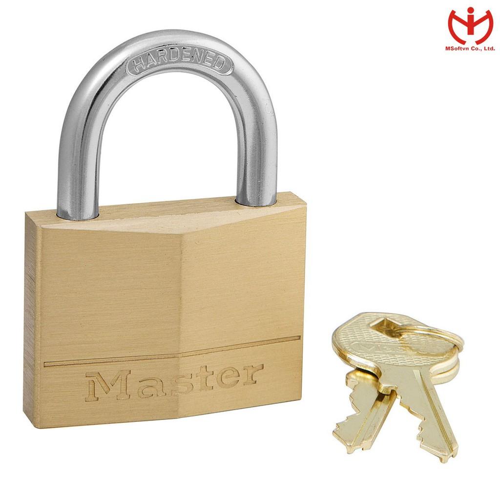 Ổ Khóa Master Lock 150 EURD Thân Đồng Rộng 50mm 2 Chìa Răng Cưa