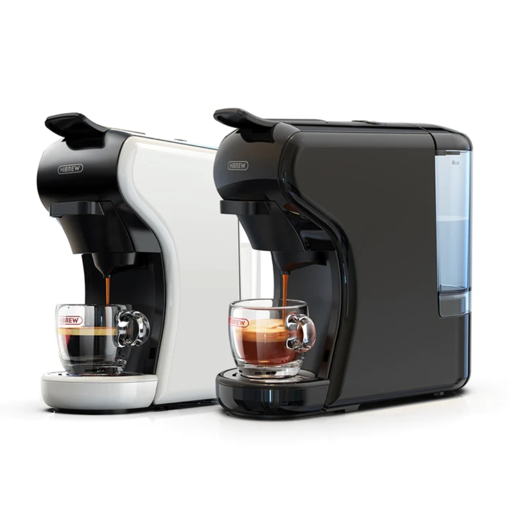 Máy pha cà phê Espresso HiBREW H1A 1450W 19 bar, pha viên nén 4 trong 1 nóng / lạnh - Hàng nhập khẩu