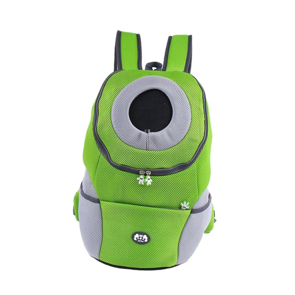 Pet Dog Backpack Carrier Travel Note Bag Front Net Double Shoulder