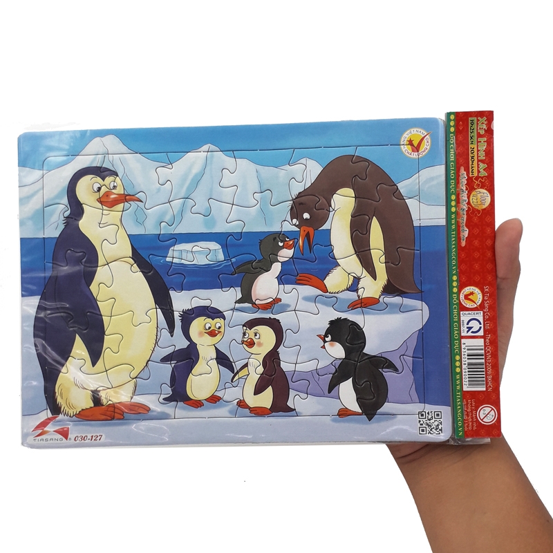 Tranh Xếp Hình A4 30 Mảnh - Chim Cánh Cụt 030-127