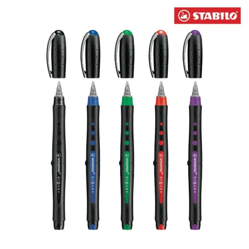 Bút ký STABILO bl@ck M 1.0mm BLKM (Xanh biển, Đen, Đỏ, Xanh lá, Tím, Xanh nhạt) - Xanh biển