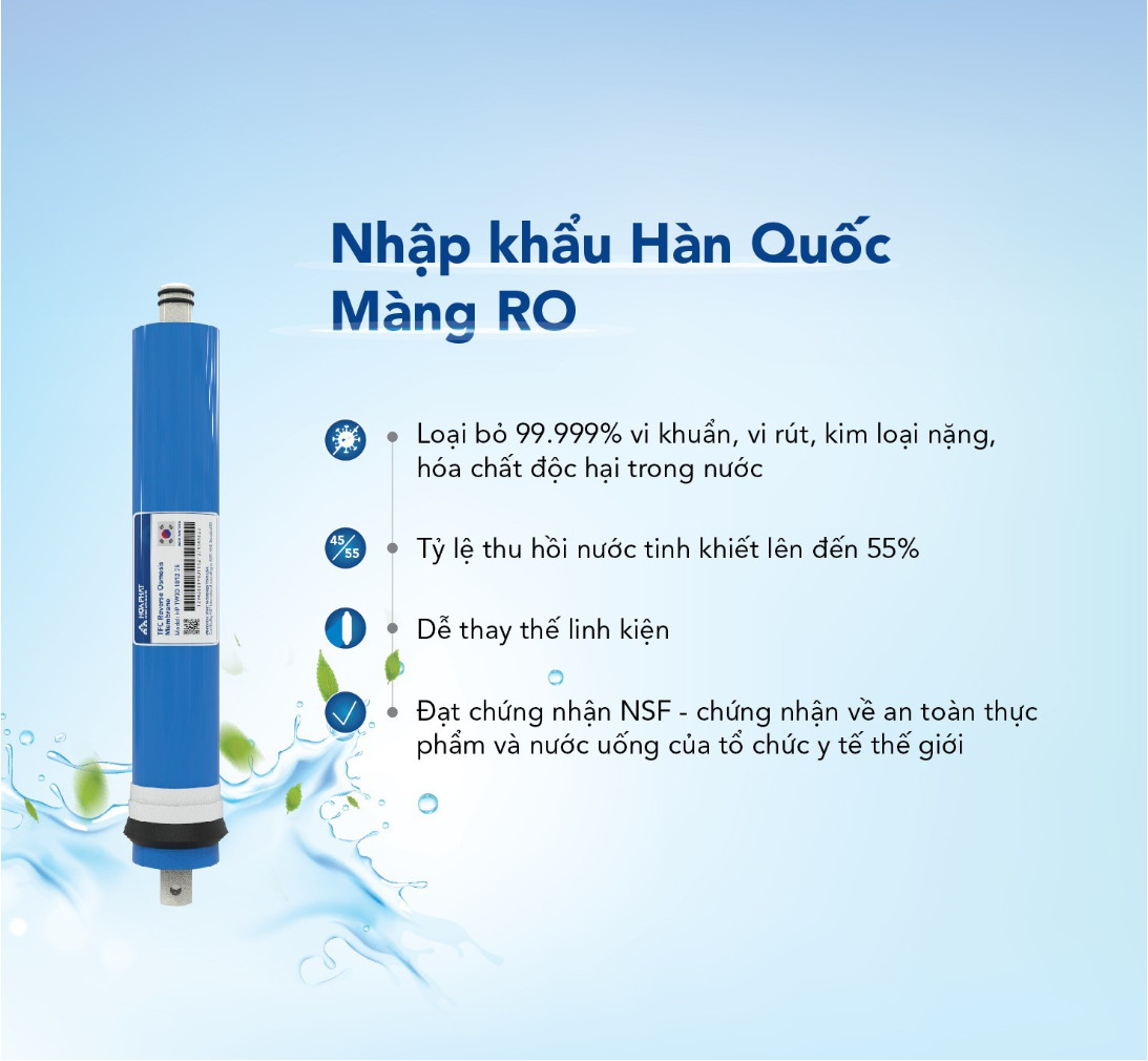 (Hỗ trợ lắp đặt HN) Máy Lọc Nước RO để gầm chân quỳ 10 lõi Hòa Phát HWU2A1022 - Bảo Hành 36 Tháng - Hàng Chính Hãng