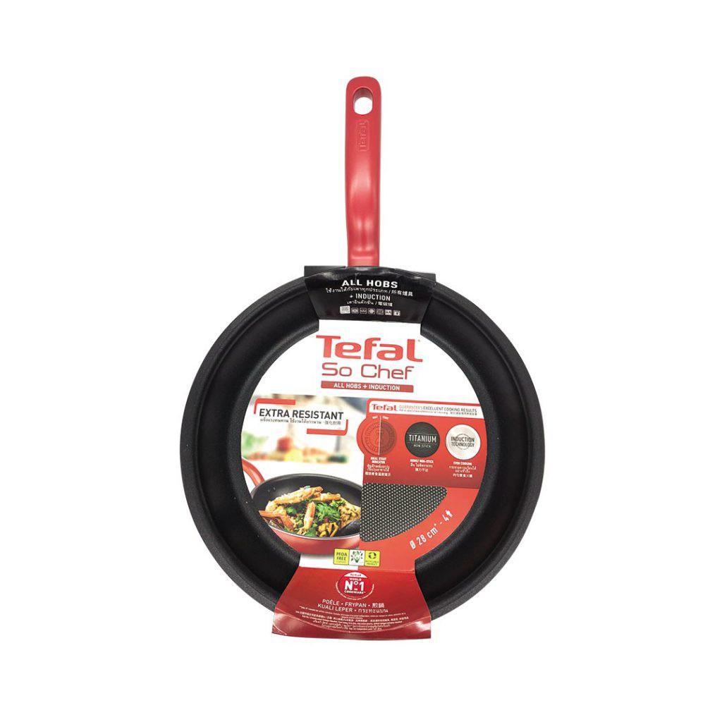 Chảo chiên Tefal So Chef size 21, 24, 28cm - Hàng Chính hãng