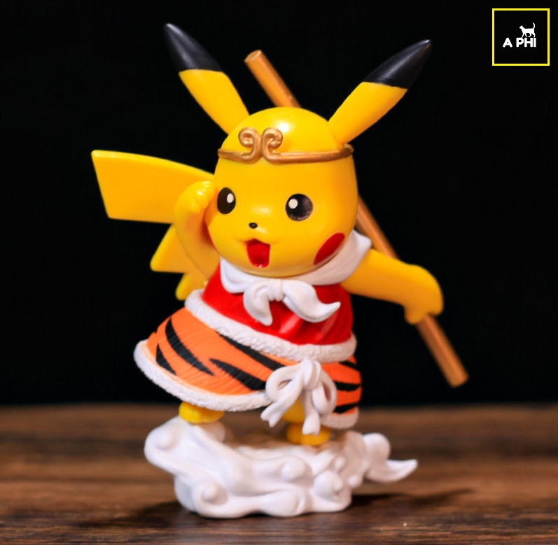 Mô hình Pikachu cosplay Tây Du Ký siêu ngầu trang trí tặng quà để bàn