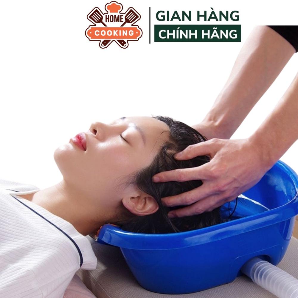 Chậu gội đầu tại giường, thau gội đầu tại nhà cho bà bầu, trẻ em, người bệnh, chất liệu nhựa ABS cao cấp, bền đẹp