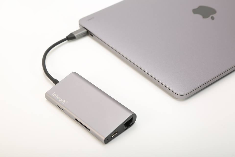 Adapter/ Hub chuyển đổi USB-C cho Macbook 8-in-1 LETOUCH - Hàng chính hãng