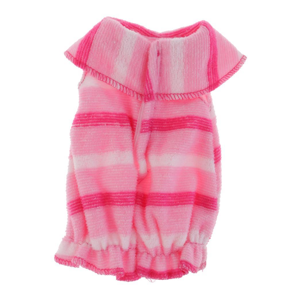 Handmade Pink Dress And Hat Set Outfit Clothes For 40cm 16-inch Salon Doll
