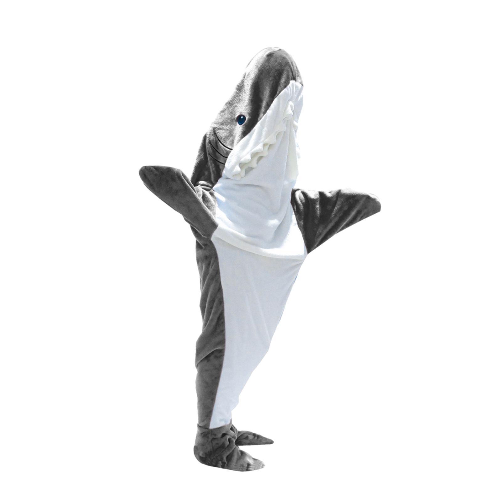 Wearable Blanket Hooded Cosplay Warm Sleepwear for Home Halloween