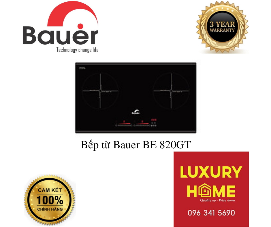 Bếp từ Bauer BE 820GT - Hàng Chính Hãng