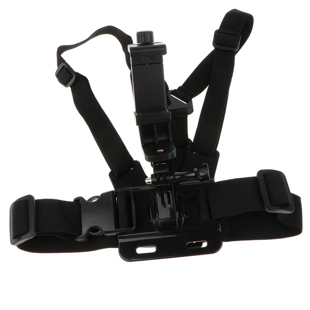 2 Pack Chest Mount Harness Strap Phone Holder Action Camera for Mobile Phone