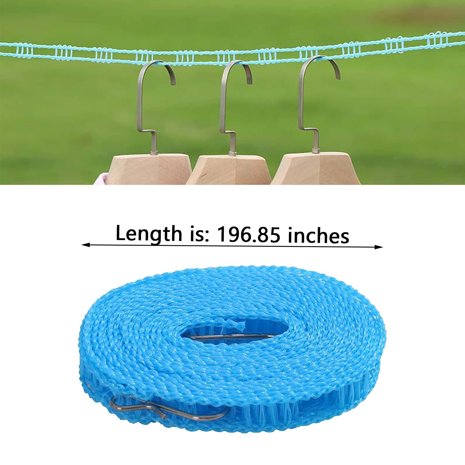 Labbage Rope Wind-Winder-Clothing Rope Rope Non-Slip Cắt dây đóng dây đóng cửa phù hợp cho bên ngoài, bên trong, nhà, chuyến đi, khu cắm trại