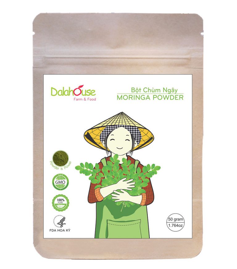 Bột chùm ngây Dalahouse 50G dùng trong chế biến thức ăn Cháo,Súp,Làm đẹp....
