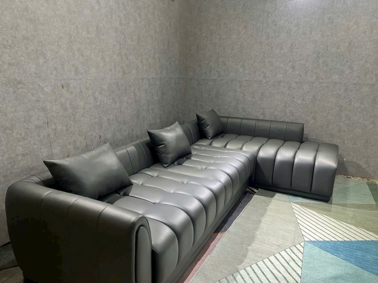 Sofa góc L phòng khách Tundo Hugo NK2025 KT 3m1 x 1m8