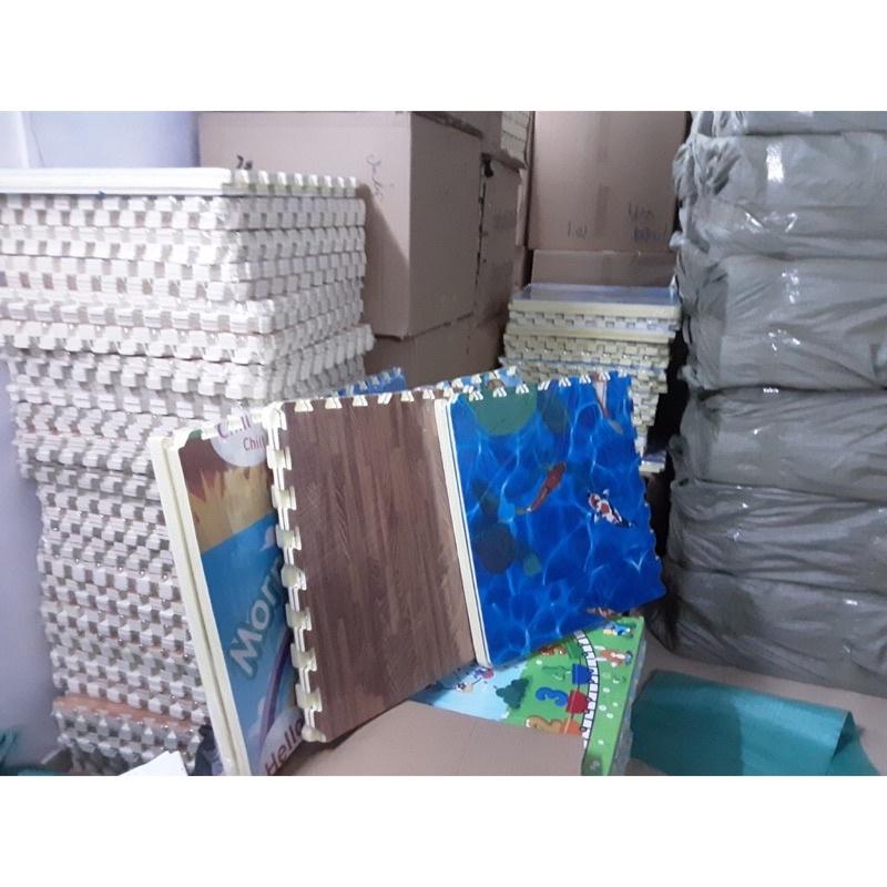 Thảm Xốp Ghép Lót Sàn Vân Gỗ, Hoạt Hình Kích Thước 60×60 CM