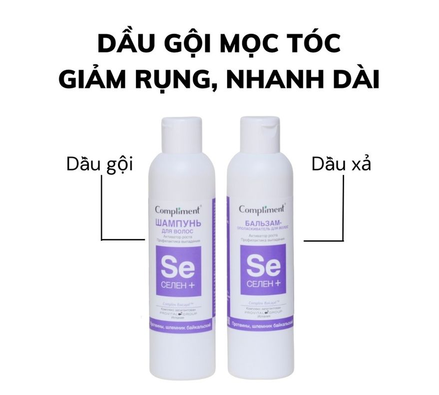 Dầu gội Selen Compliment kích mọc và giảm rụng tóc